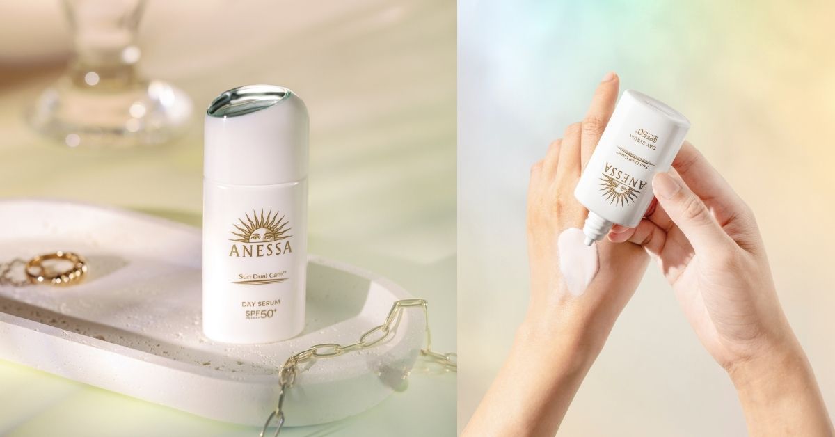 ANESSA Renewed Day Serum - Sunscreen Meets Primer in a Soft Pink Tint