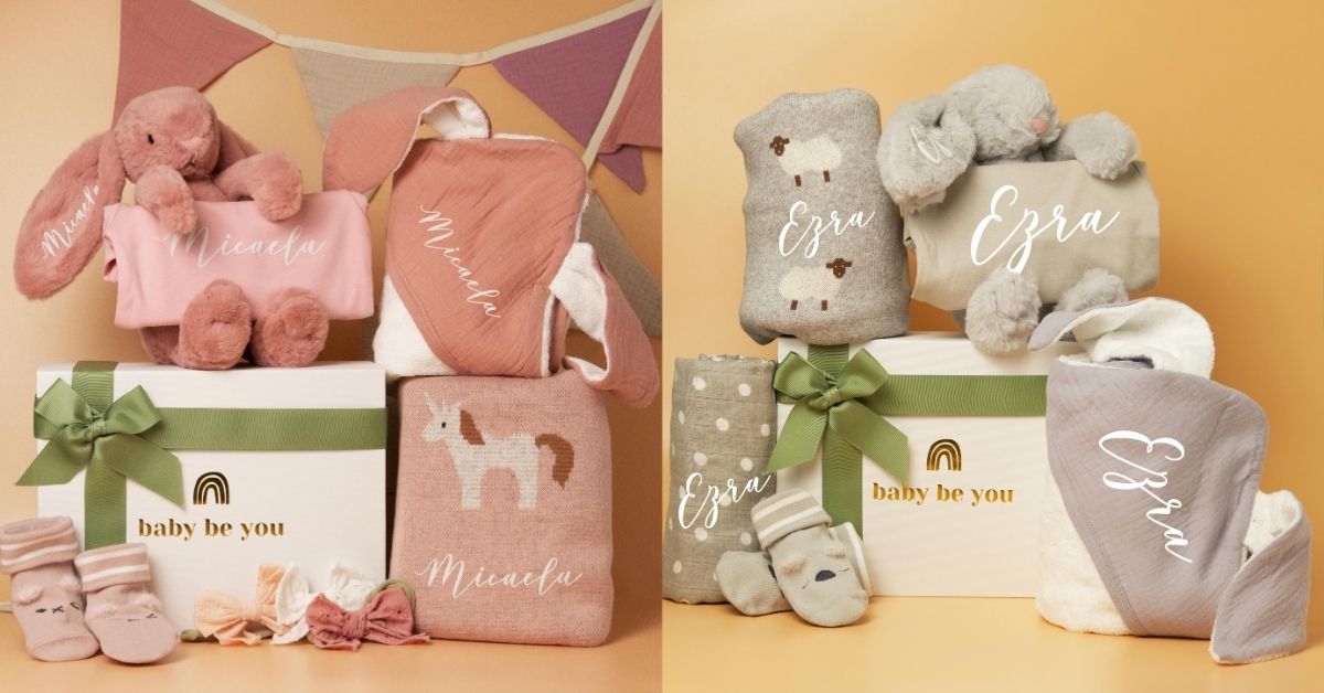 Baby Be You - Personalised Gifts with Organic Baby Towels, Rompers, Blankets and More