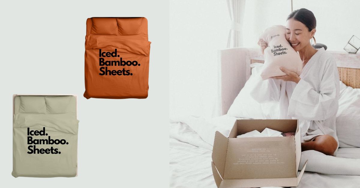 Bedtribe Iced Bamboo bed Sheets Set Singapore
