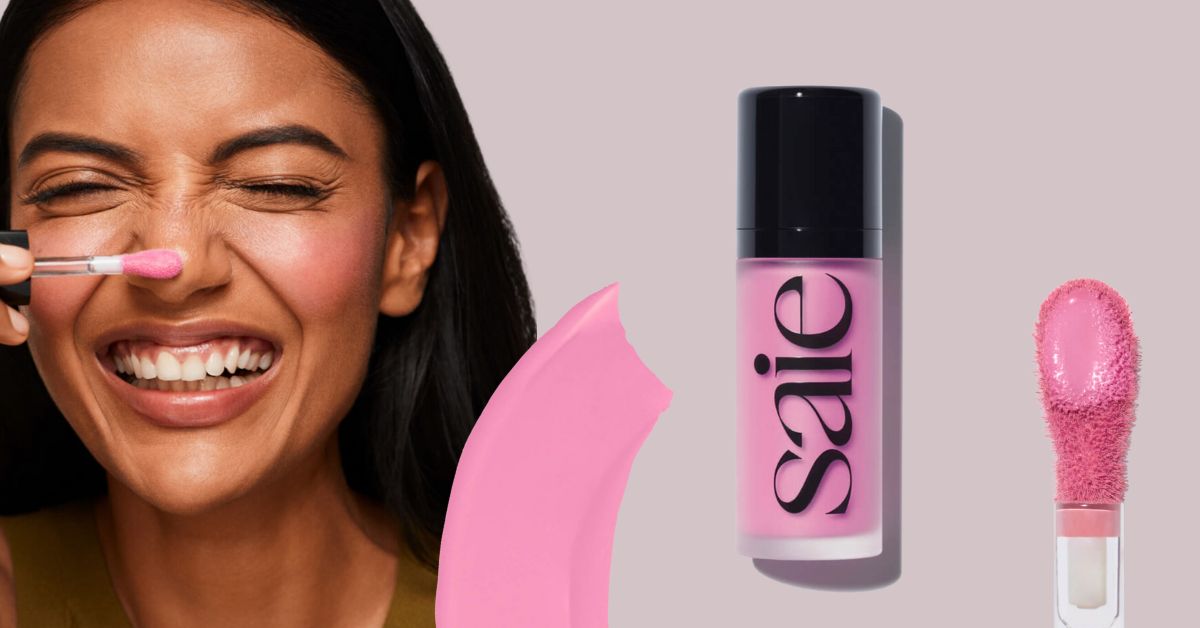 Saie Liquid Dew Blush - Great for Darker Skin Tones